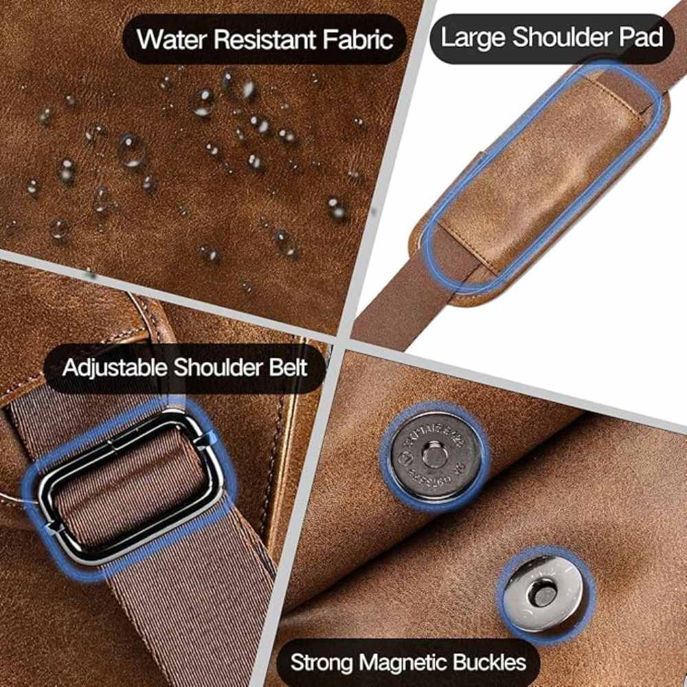 Messenger Bag for Men - Brown: image 7